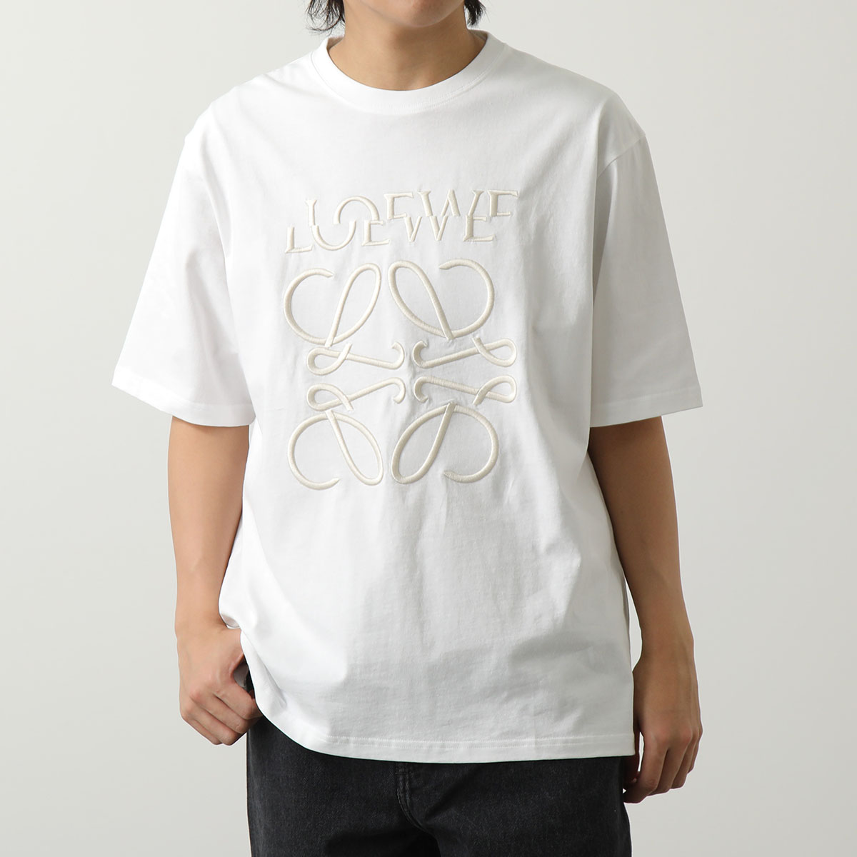 LOEWE ロエベ Tシャツ H526Y22XAG メンズ クルーネック 半袖 コットン