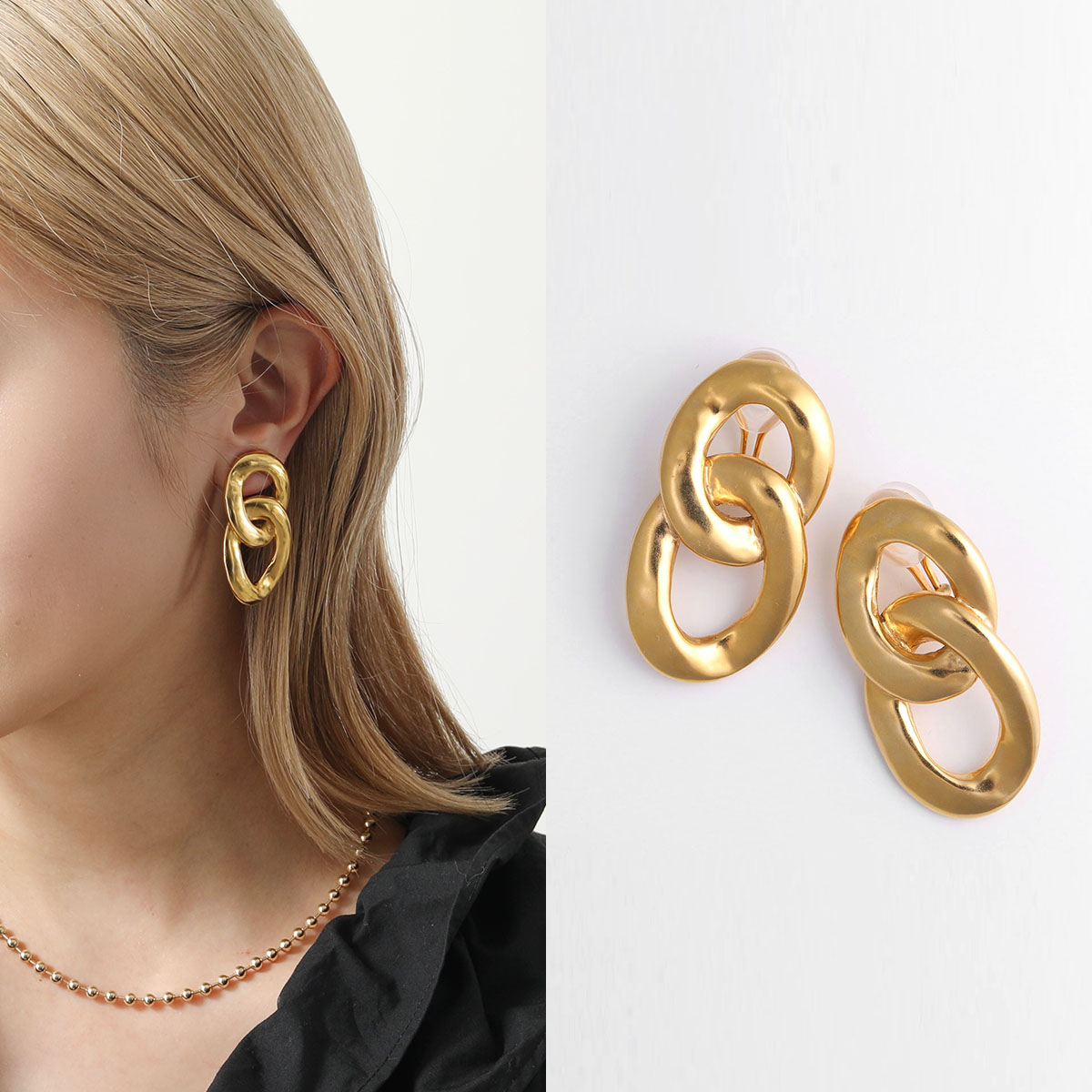 GOOSSENS PARIS グーセンスパリ イヤリング Lhassa earrings GOOH16EA02 レディース チェーン アクセサリー  YG03/YELLOW-GOLD : 360214206 : インポートセレクトmusee - 通販 - Yahoo!ショッピング