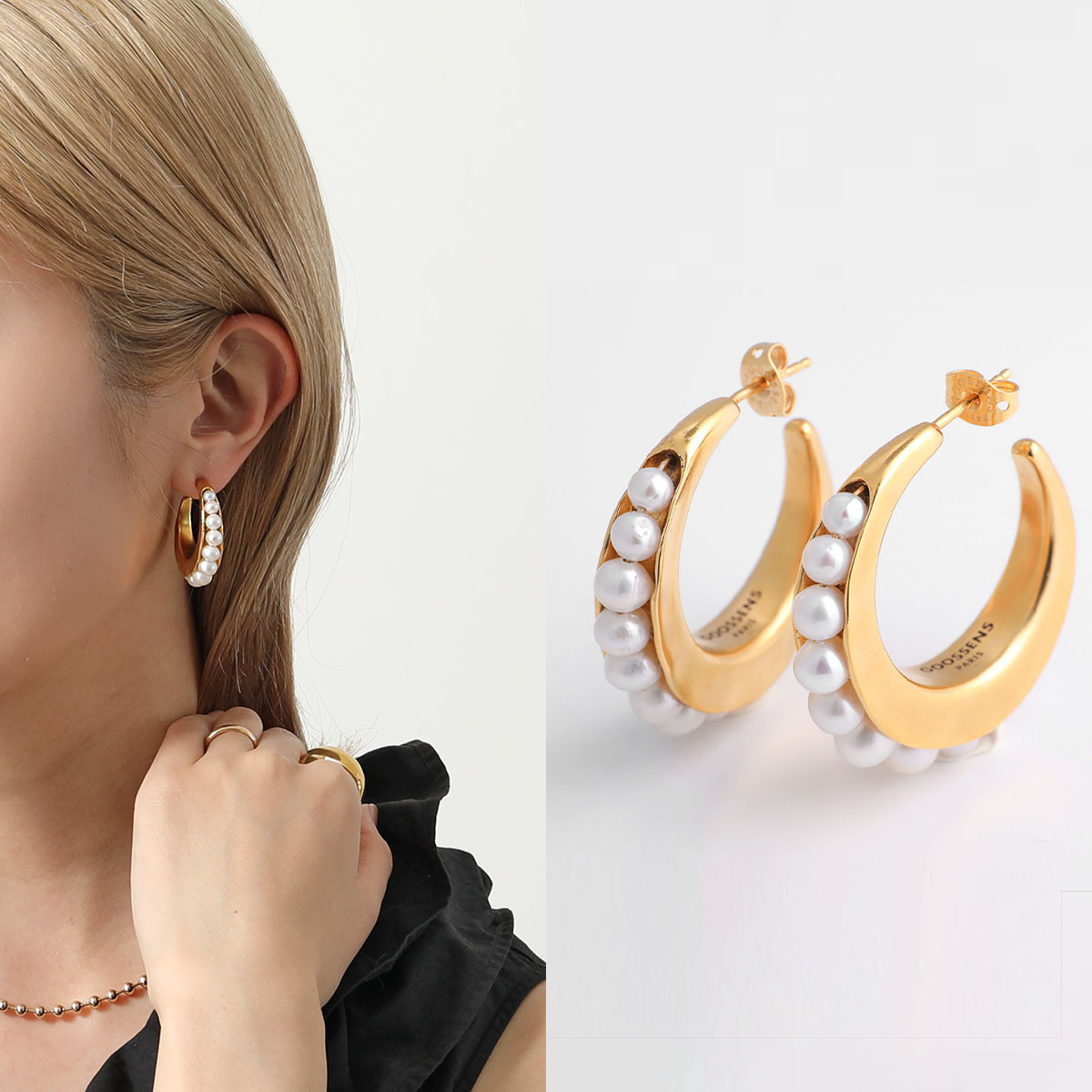 GOOSSENS PARIS（グーセンスパリ） ピアス Graine de Gemmes hoop