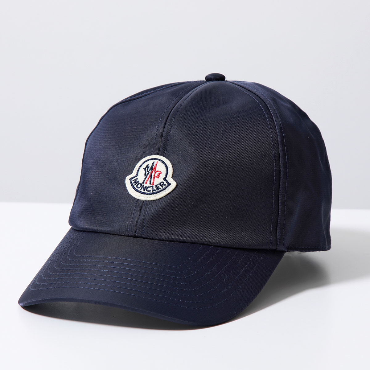 MONCLER モンクレール ベースボールキャップ 3B00001 0U282 レディース サテン ナイロン アイコンパッチ ロゴ刺繍 帽子 カラー2色