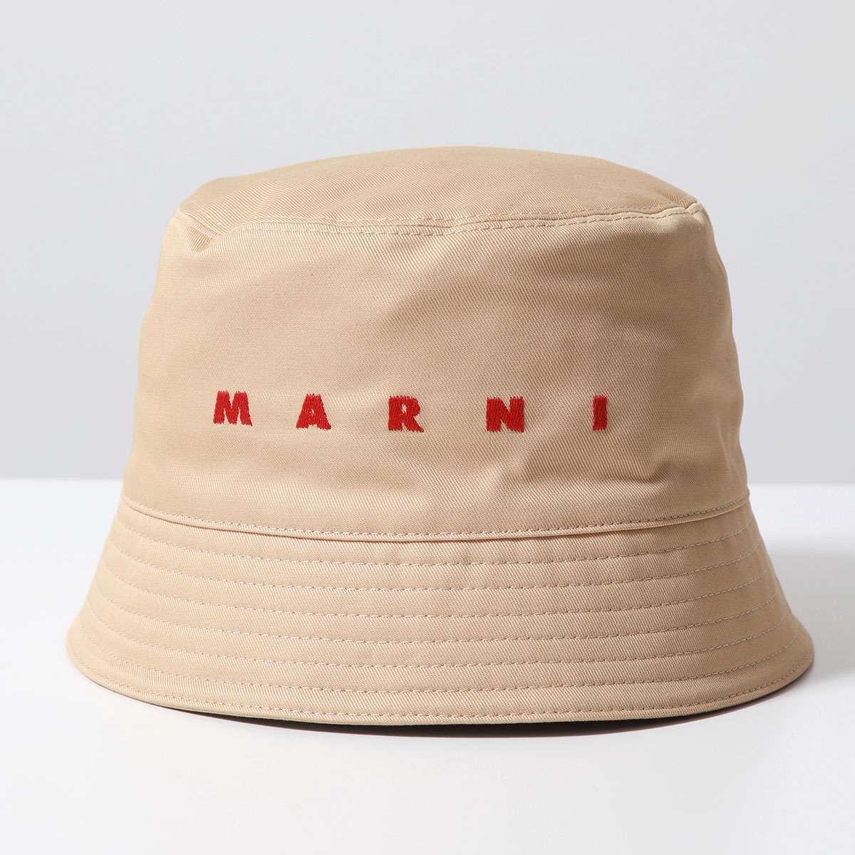 MARNI マルニ バケットハット CLZC0110S0 UTC311 メンズ コットン ロゴ刺繍 ...