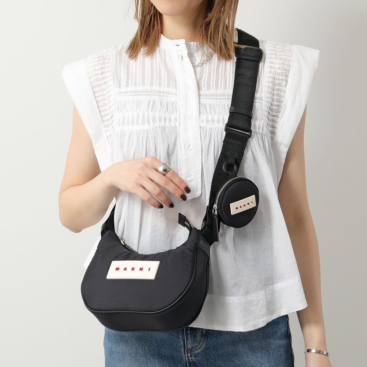 MARNI マルニ ショルダーバッグ PUFF SMALL HOBO SBMP0147U2 P6460