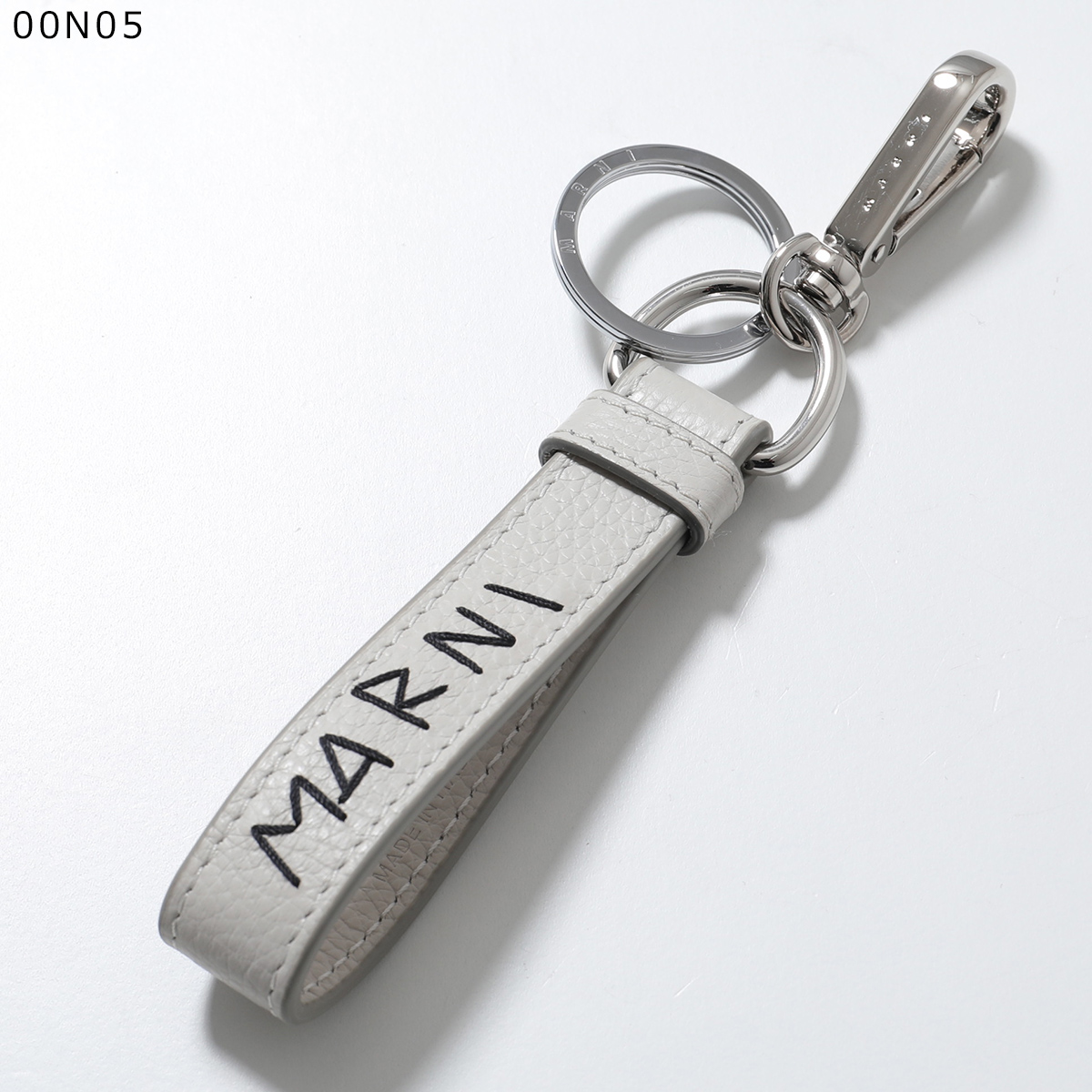 新品同様★MARNI・ジャガードロゴ バックルデザイン キーリング チャーム 新品未使用 MARNI・ジャガードロゴ バックルデザイン キーリング