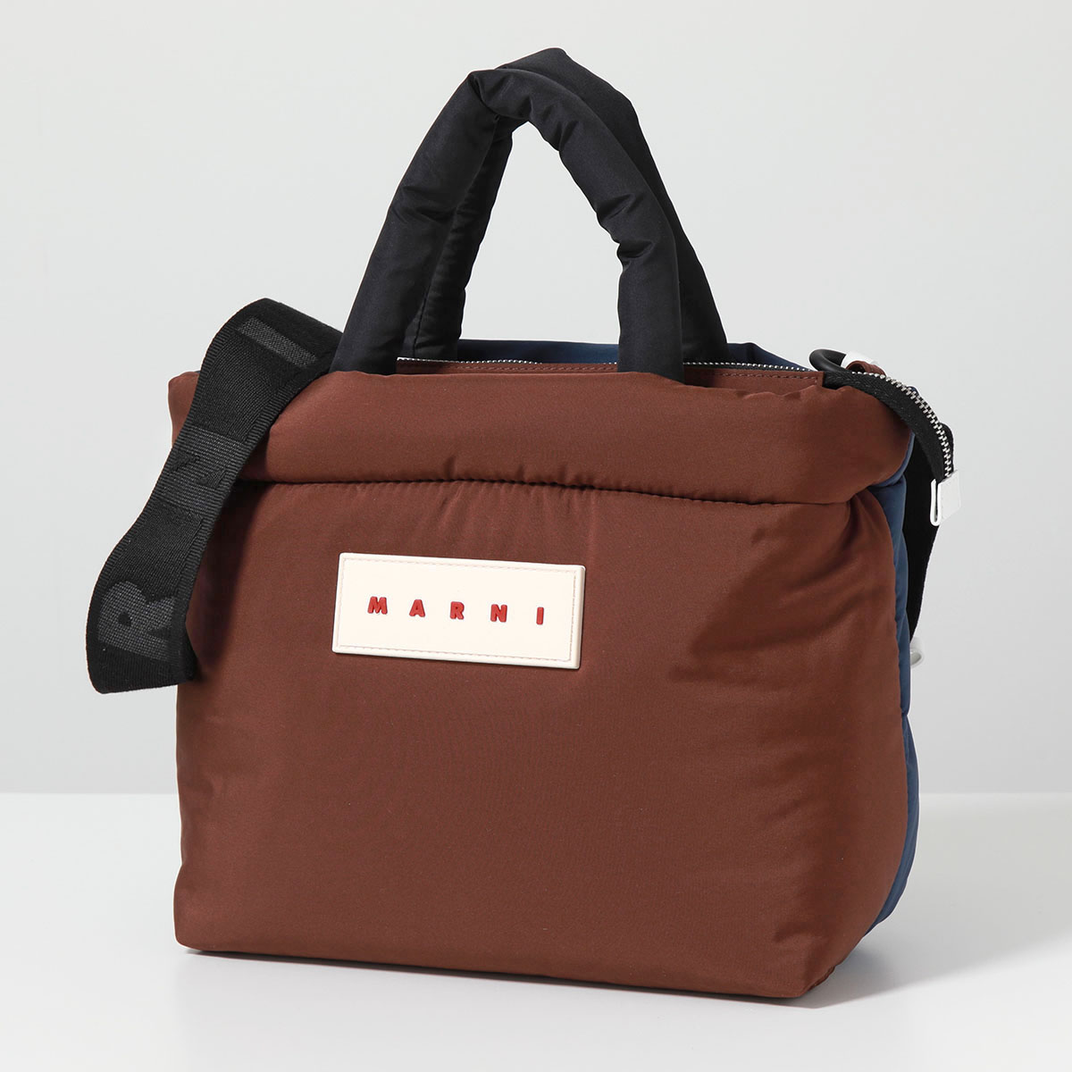 MARNI マルニ ショルダーバッグ BMMP0131U2 BMMP0131U3 P6460 レディース ミニトート ハンドバッグ ラバーロゴパッチ クロスボディ カラー2色｜s-musee｜03