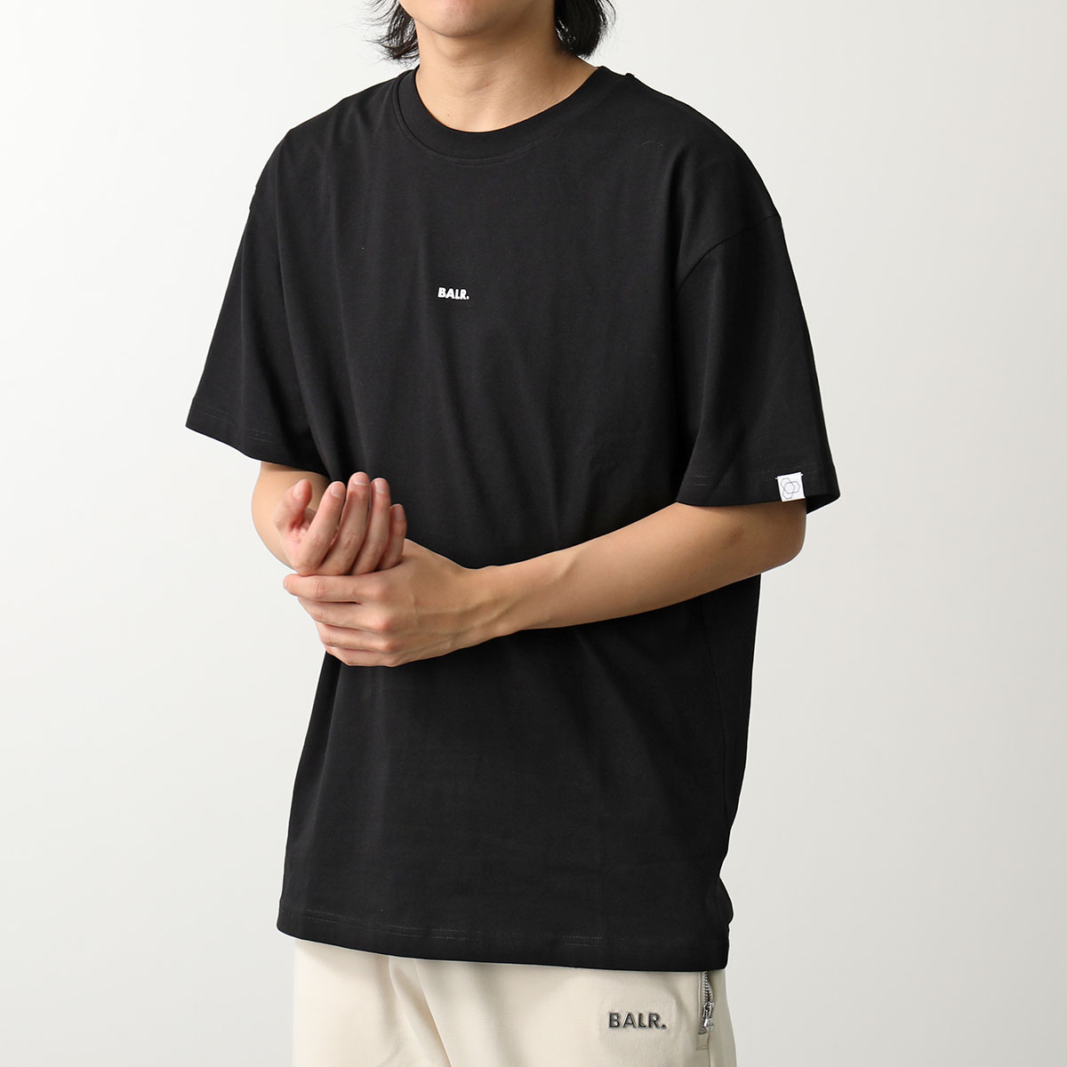 BALR. ボーラー 半袖 Tシャツ Brand Box Fit T-Shirt B1112 1225 メンズ ラバーロゴ クルーネック コットン  カラー2色