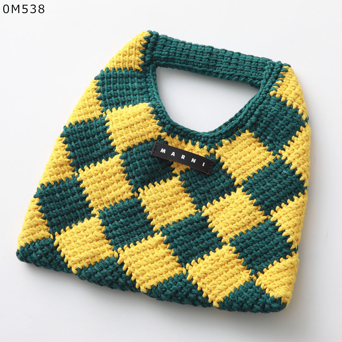 MARNI KIDS マルニ キッズ ハンドバッグ DIAMOND ダイヤモンド M00995 M00RP レディース ガールズ かぎ針編みバッグ  クロシェ編み ロゴ 鞄 カラー4色