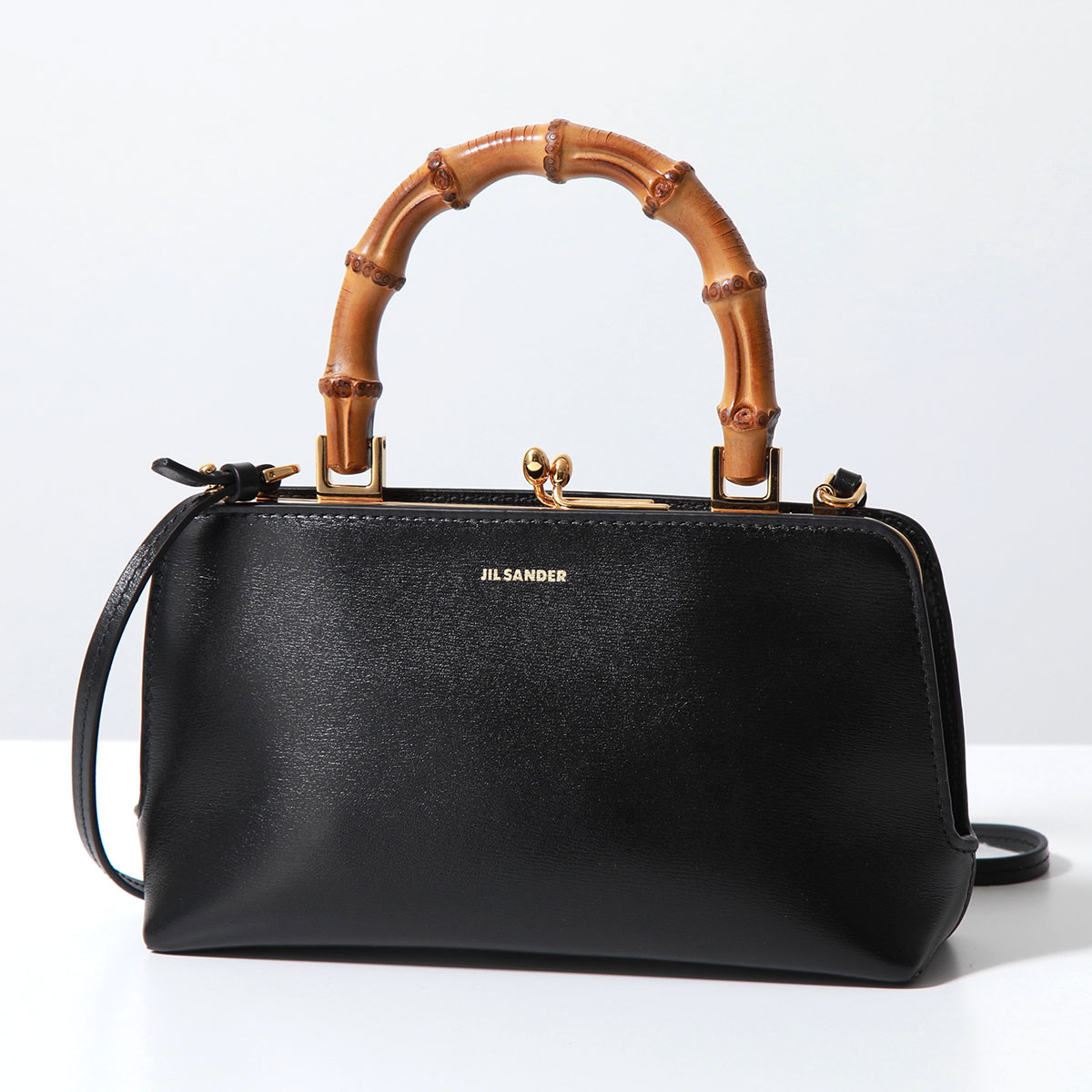 JIL SANDER ジルサンダー ハンドバッグ Goji Bamboo Mini ゴジ バンブー ミニ J07WD0029 P4866 レディース  ショルダーバッグ 鞄 001/BLACK