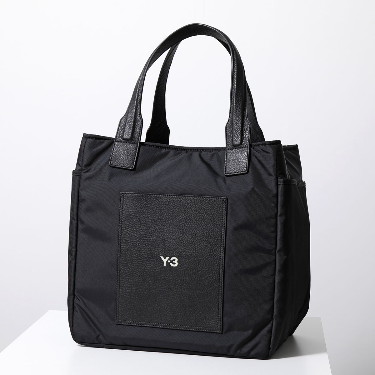Y-3 ワイスリー トートバッグ LUX BAG IY0098 IY0099 メンズ ナイロン×レザー ロゴ ショッピングバッグ 鞄 カラー2色｜s-musee｜02