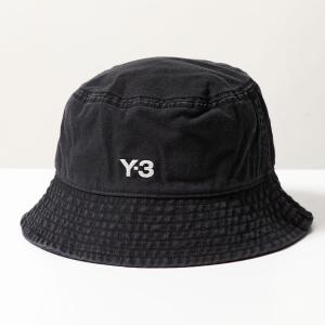 Y-3 ワイスリー バケットハット IX7000 メンズ コットン ロゴ刺繍 帽子 BLACK