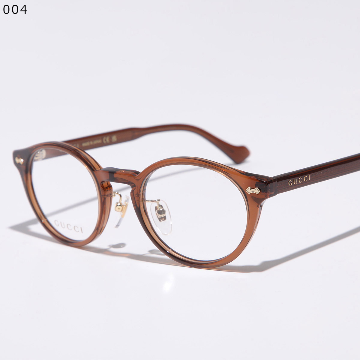 GUCCI（グッチ） メガネ GG1127OJ メンズ ボストン型 伊達メガネ ロゴ