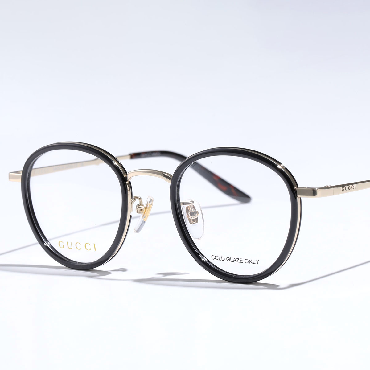 GUCCI グッチ メガネ GG1357OJ レディース ボストン型 めがね 眼鏡 ロゴ アイウェア 伊達メガネ 001/GOLD-GOLD-TRANSPARENT｜s-musee｜02