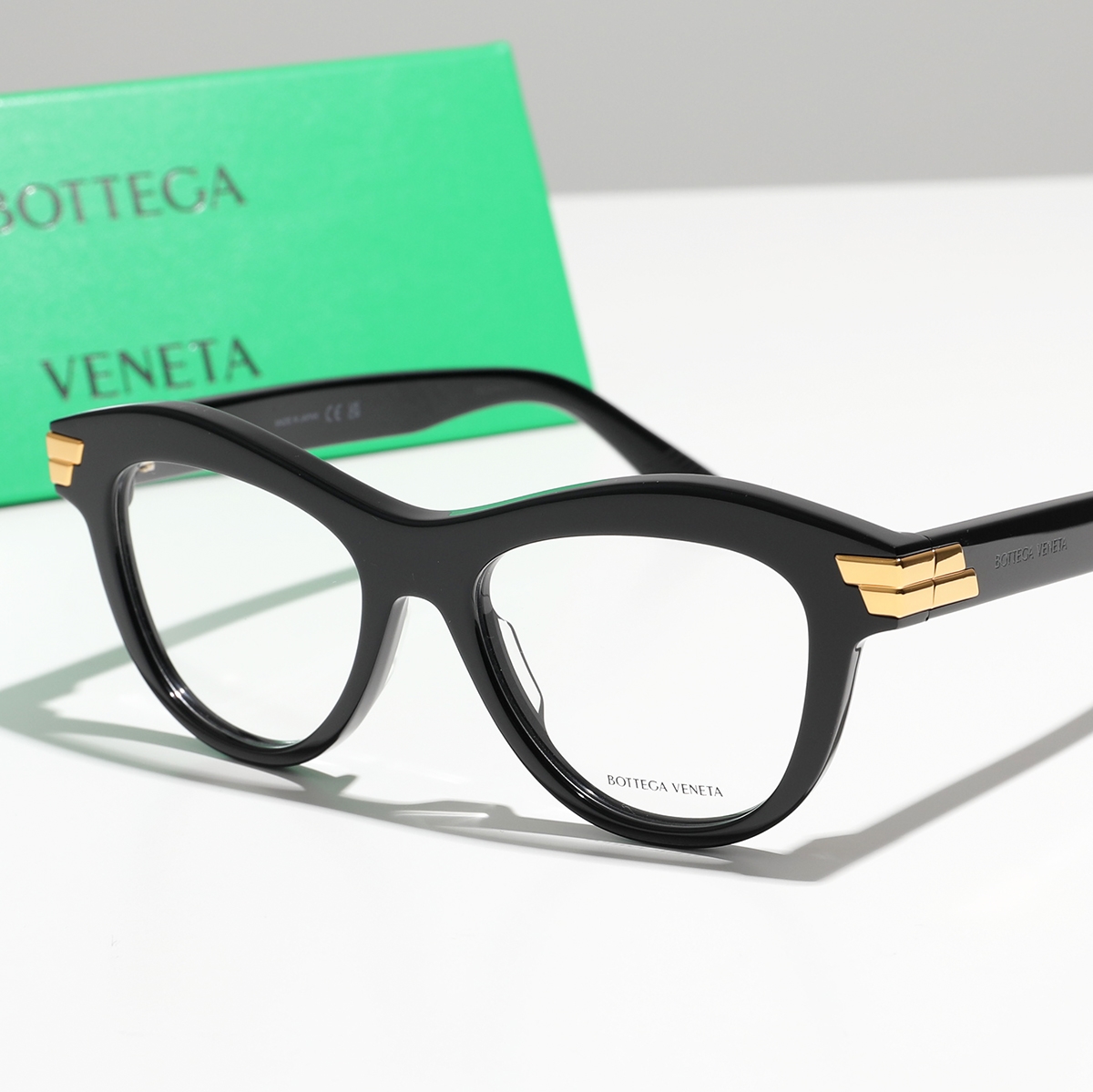 【返品保証対象】BOTTEGA VENETA ボッテガヴェネタ メガネ BV1105O レディース ボストン型 伊達メガネ 眼鏡 めがね 黒縁メガネ ロゴ アイウェア 001