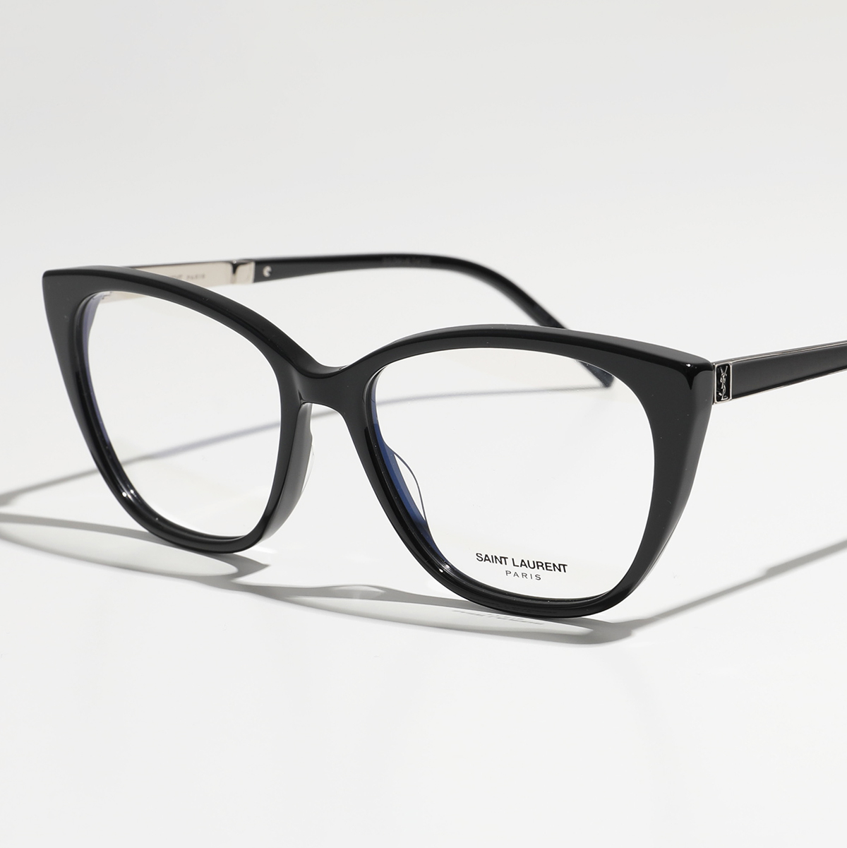 【返品保証対象】SAINT LAURENT サンローラン メガネ SL M72 メンズ ウェリントン型 伊達メガネ 眼鏡 めがね 黒縁メガネ カサンドラロゴ アイウェア 001
