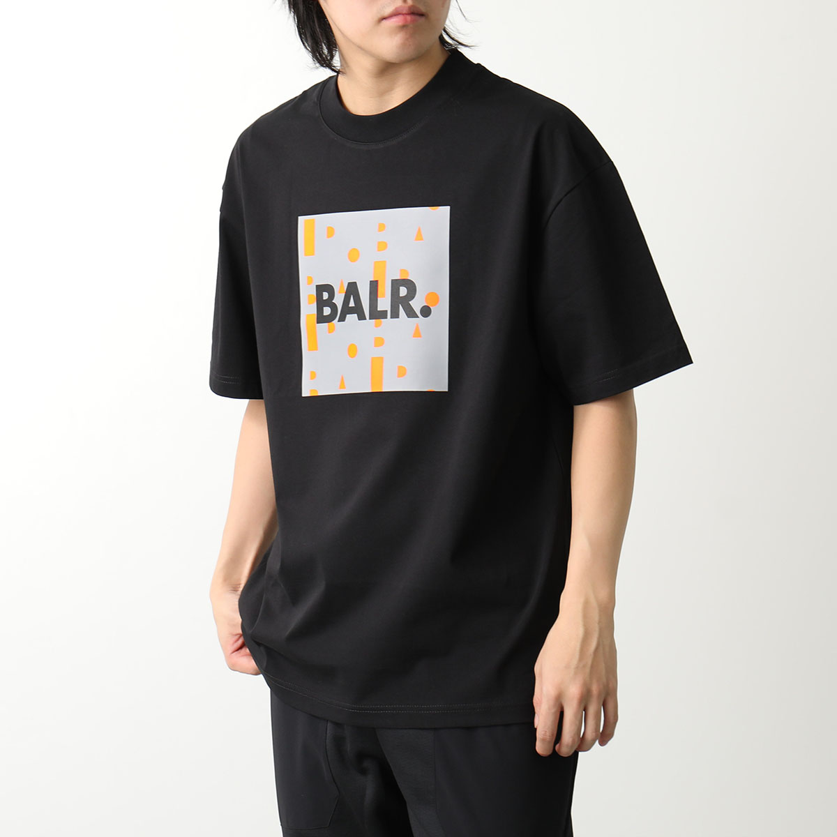 BALR. ボーラー Tシャツ BALR. Repeat Box Fit T-Shirt B1112.1245 メンズ 半袖 クルーネック カットソー コットン ロゴ カラー2色｜s-musee｜02
