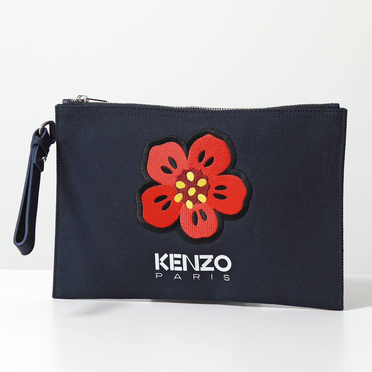 KENZO ケンゾー クラッチバッグ BOKE FLOWER ラージ パース PFD65PM902F34 メンズ ロゴ 刺繍 キャンバス 鞄 カラー2色｜s-musee｜02