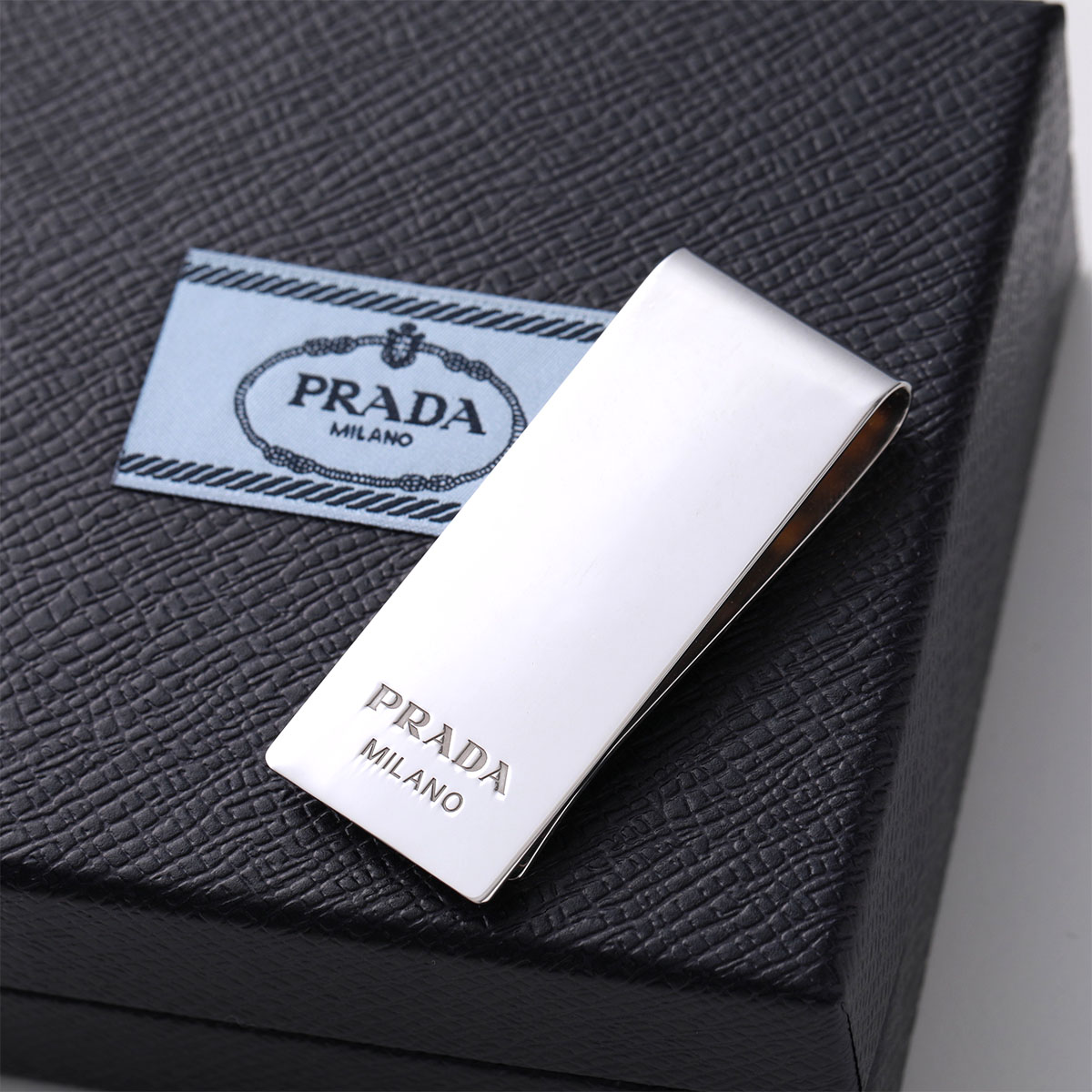 PRADA マネークリップ 2RC014 119 メンズ ロゴ シルバー925 silver925 ...