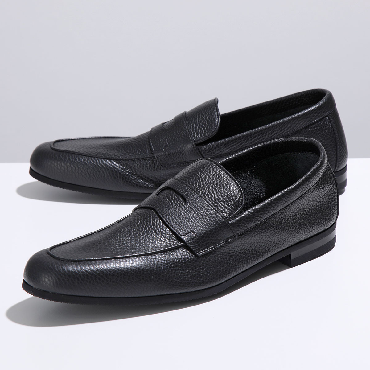 JOHN LOBB ジョンロブ ローファー THORNE ソーン A5363VL メンズ レザーシューズ グレインカーフ シボ ビジネス ワイズE  革靴 靴 BLACK