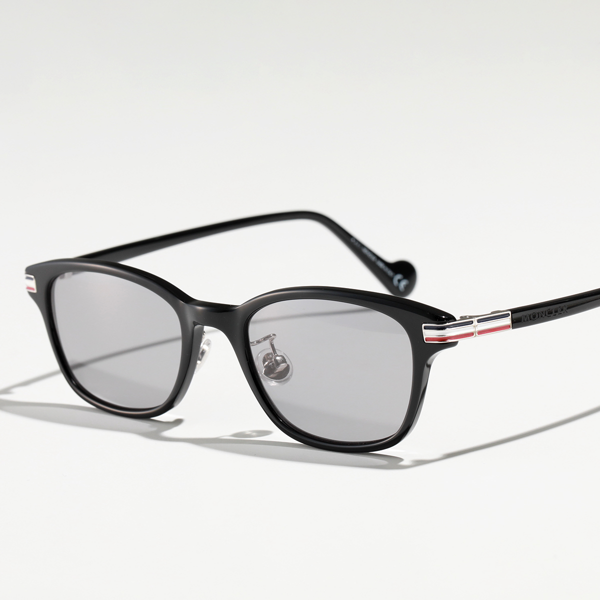 MONCLER モンクレール メガネ ML5116-D メンズ カラーレンズ スクエア型 眼鏡 めがね ロゴ レジングS ロリアンBL アイウェア サングラス カラー2色｜s-musee｜02