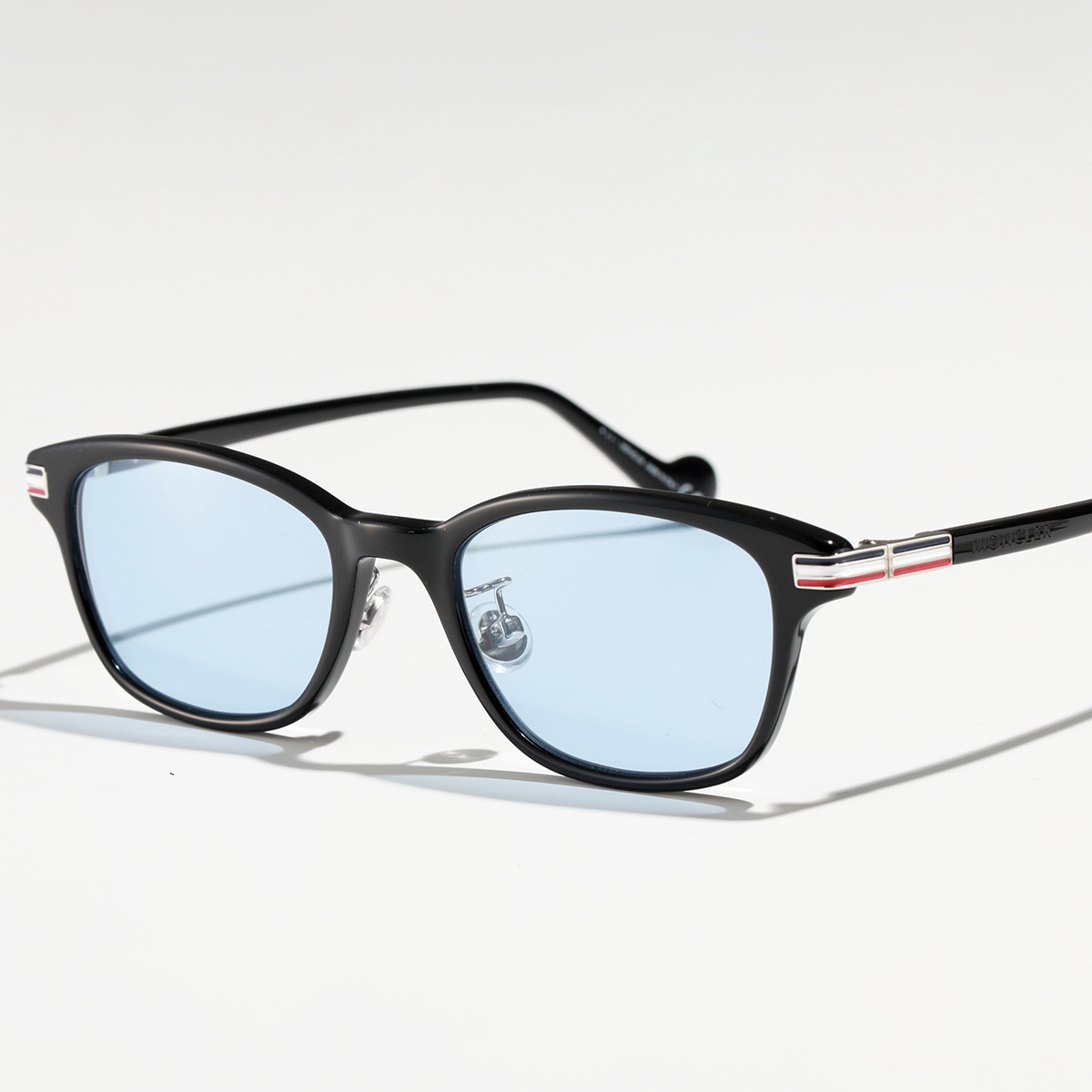 MONCLER モンクレール メガネ ML5116-D メンズ カラーレンズ スクエア型 眼鏡 めがね ロゴ レジングS ロリアンBL アイウェア サングラス カラー2色｜s-musee｜03