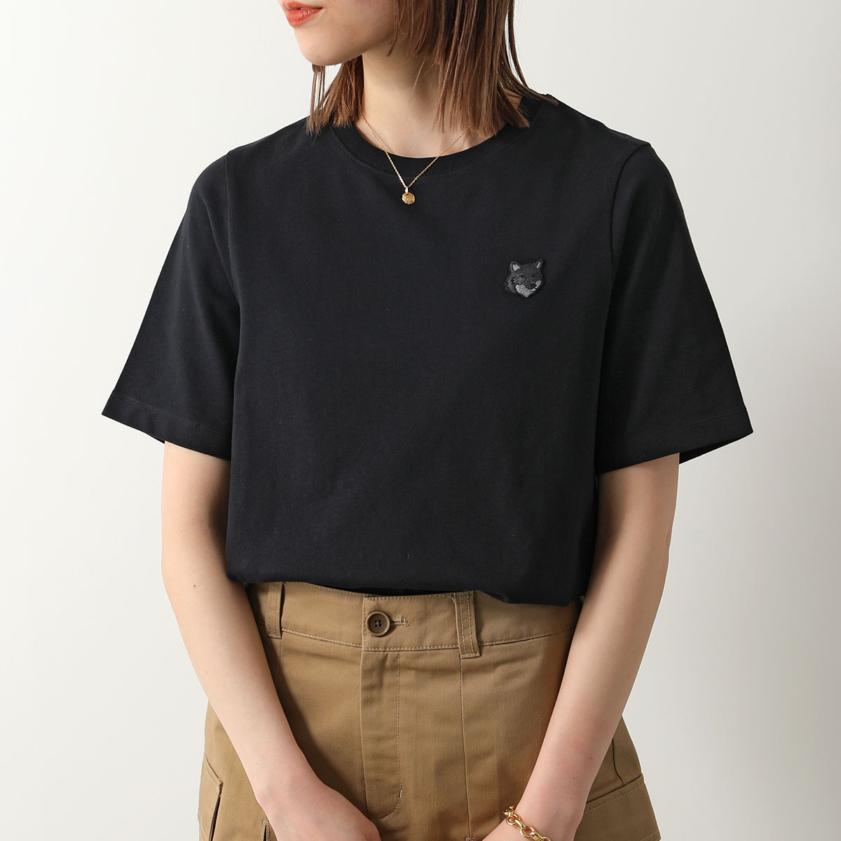 MAISON KITSUNE｜ボールド フォックス Tシャツ MW00127KJ0119 mw00127kj0119-h131_1_1_1.jpg