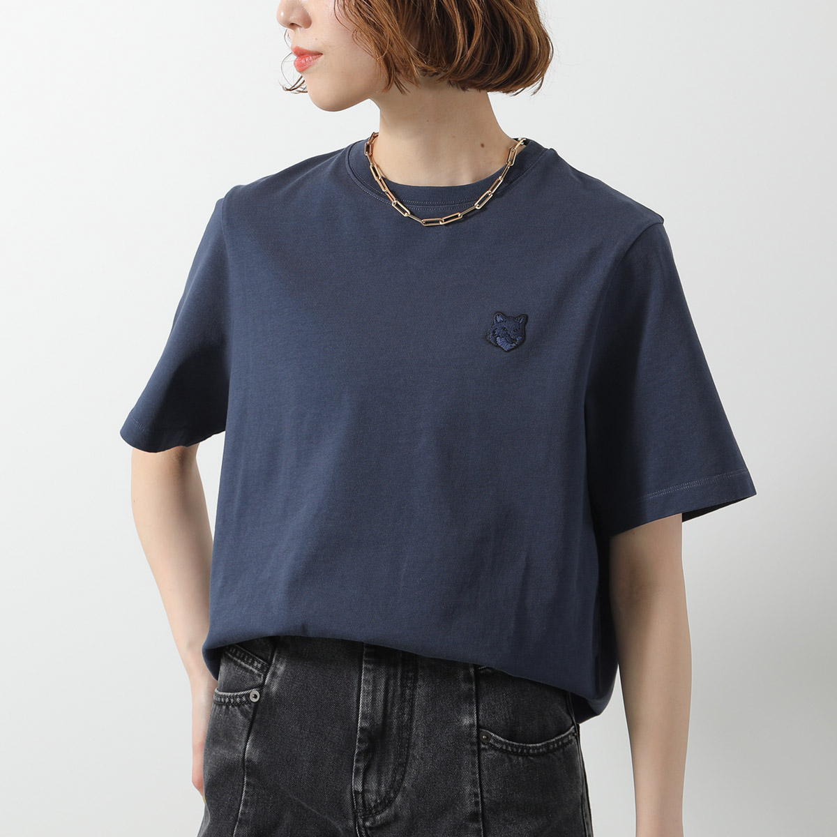 メゾン キツネ MAISON KITSUNE Tシャツ レディース ボールド
