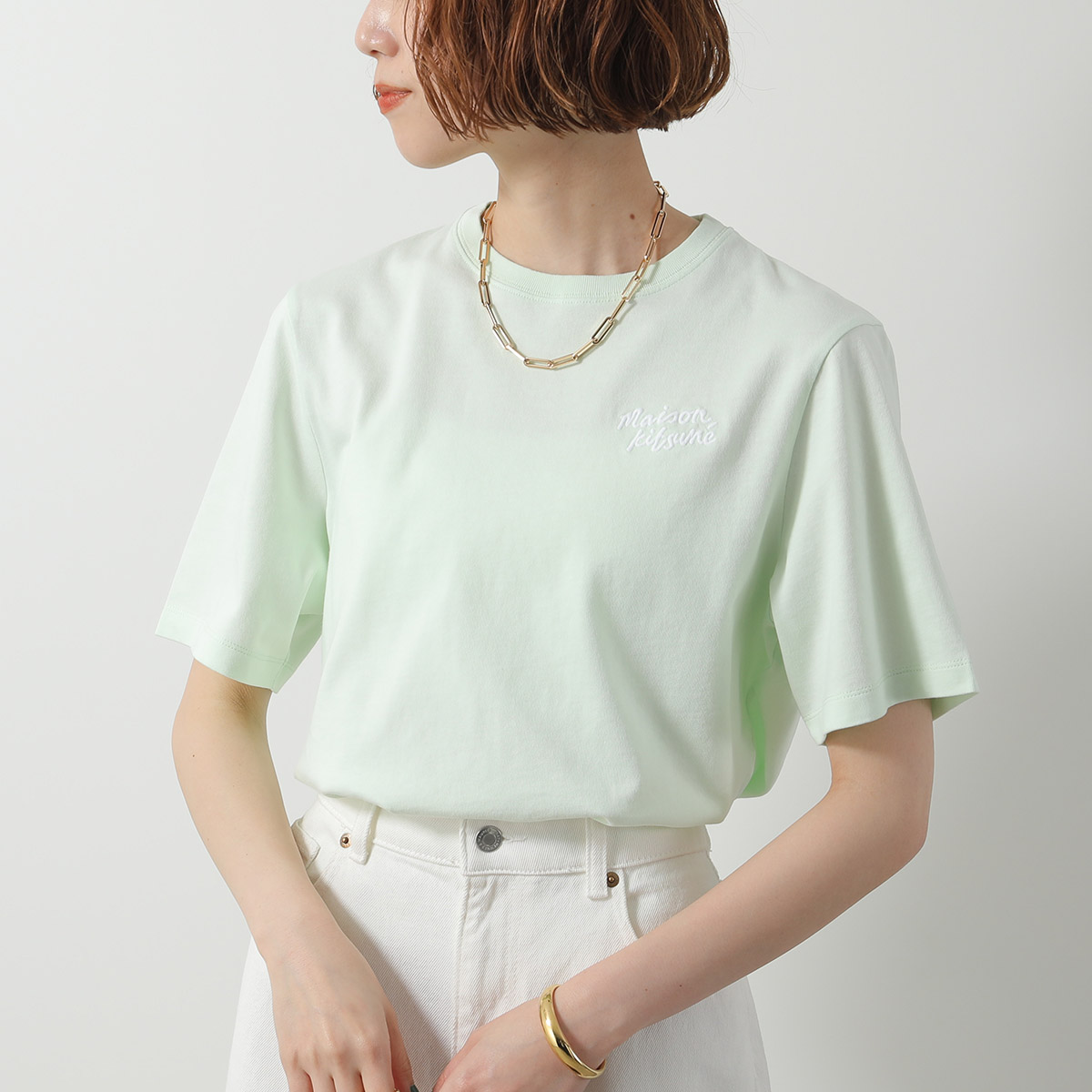 MAISON KITSUNE メゾンキツネ Tシャツ MW00126KJ0119 レディース MAISON KITSUNE メゾンキツネ Tシャツ MW00126KJ0119 レディース