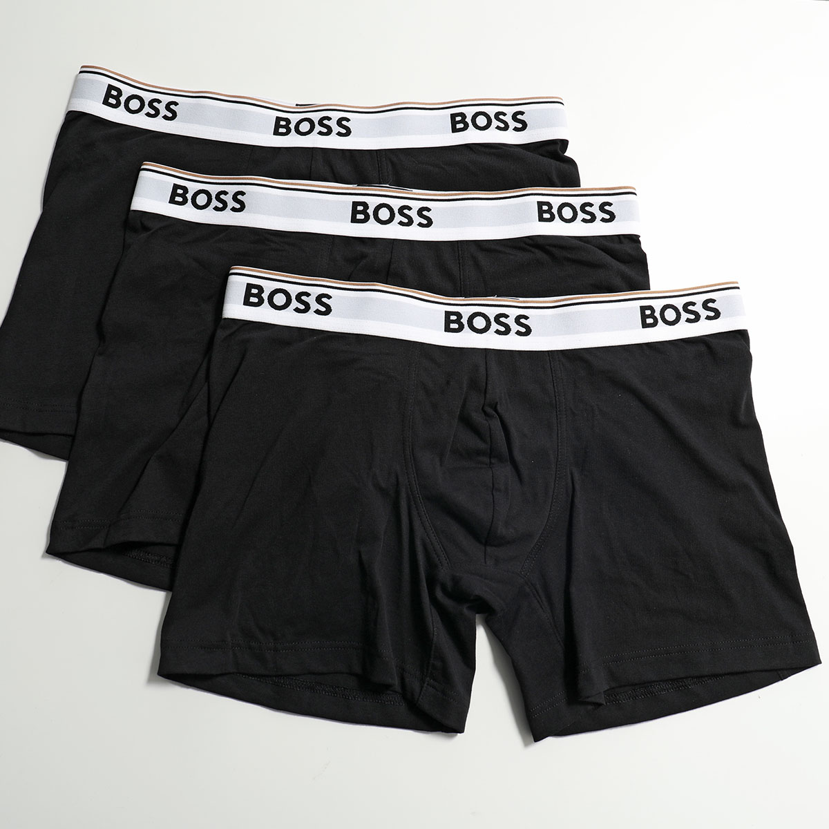 HUGO BOSS ヒューゴボス ボクサーパンツ BLACK BOXERBR 3P POWER 50...