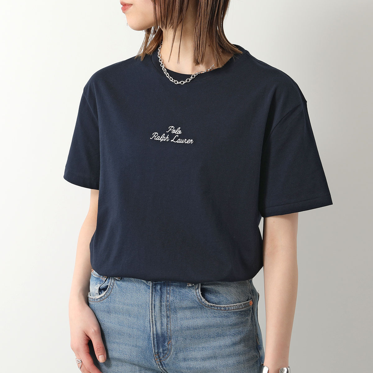 Polo Ralph Lauren ポロ ラルフローレン Tシャツ 710936585 レディース 半袖 クルーネック カットソー コットン ロゴ 刺繍 ロゴT カラー3色｜s-musee｜04