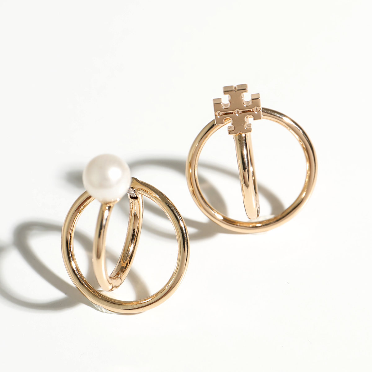 TORY BURCH トリーバーチ ピアス Kira Pearl Double Hoop キラ パール