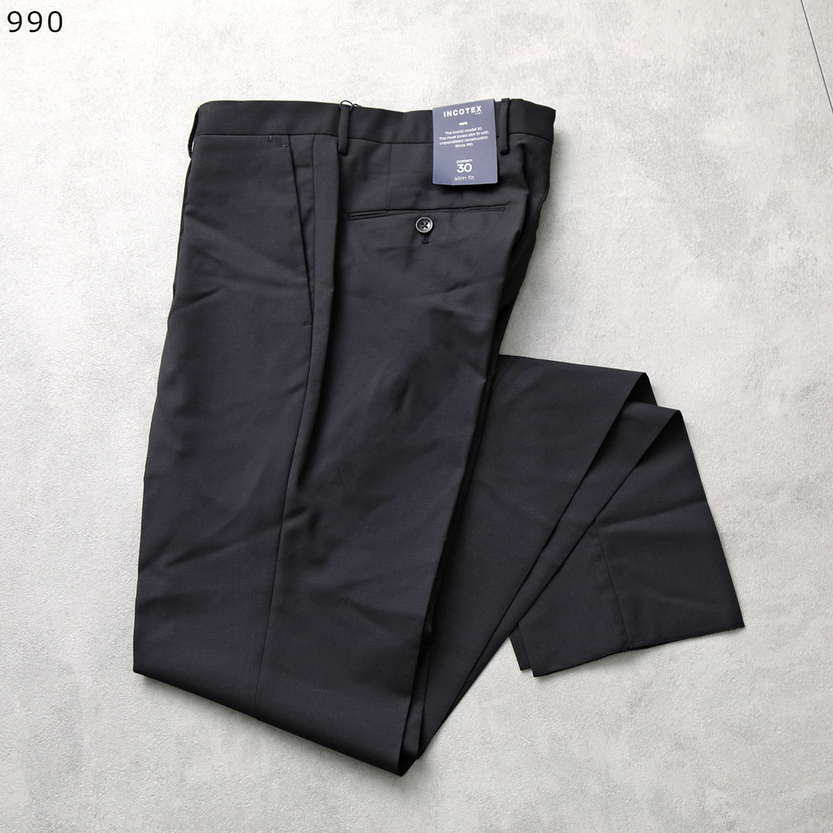 INCOTEX インコテックス テーパードパンツ 1T0031 5006A メンズ SLIM FIT スリムフィット ワンプリーツパンツ スラックス  カラー6色