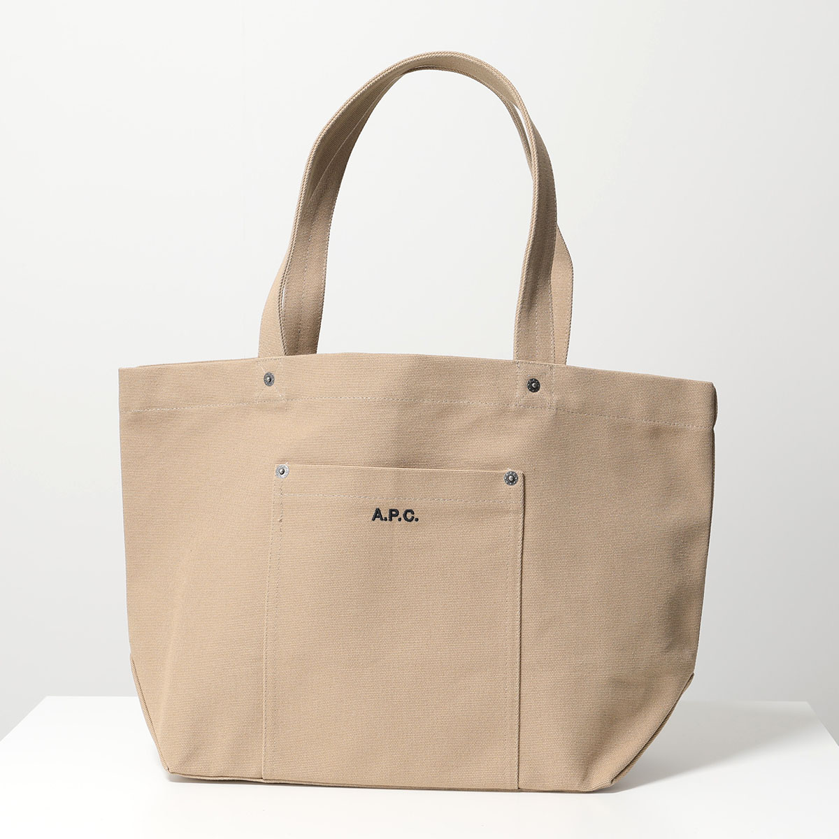 APC A.P.C. アーペーセー トートバッグ tote thais COGYX M61832 レディース ロゴ刺繍 ショッピングバッグ 鞄 カラー2色｜s-musee｜03