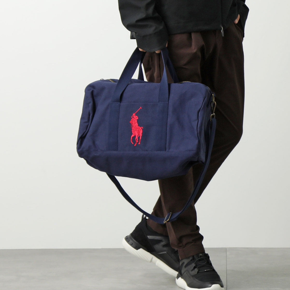 Polo Ralph Lauren ポロ ラルフローレン ボストンバッグ 9AR025 メンズ ハンドバッグ ショルダーバッグ ポニー刺繍 鞄  BCV/NEWPORT-NAVY