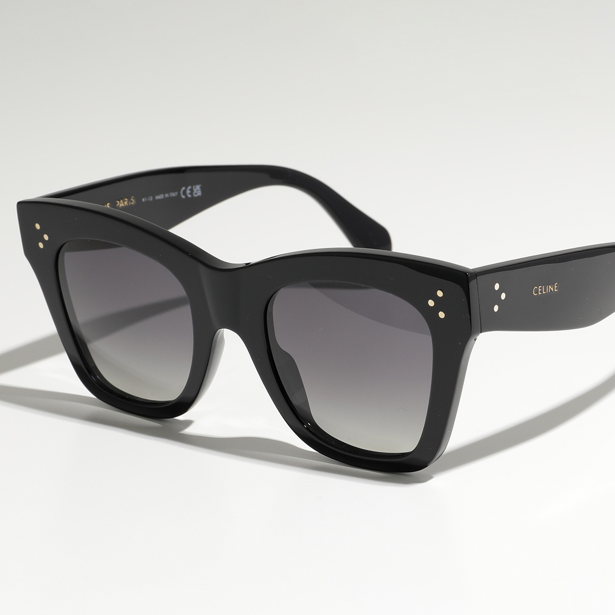 CELINE セリーヌ サングラス 4S004CPLP CL40004I レディース キャットアイ型 ウェリントン型 メガネ 眼鏡 ロゴ アイウェア 38NO/Black｜s-musee｜02