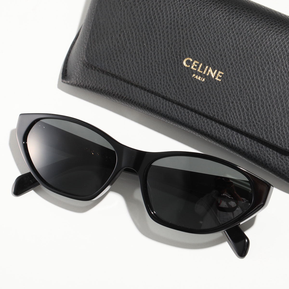 CELINE セリーヌ サングラス 4S251CPLB CL40251U レディース キャットアイ型 メガネ 眼鏡 ロゴ アイウェア 38NO/Black｜s-musee｜02