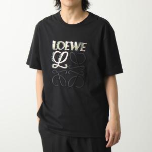 LOEWE ロエベ Tシャツ H526Y22J61 メンズ 半袖 カットソー アナグラム ロゴT 刺...