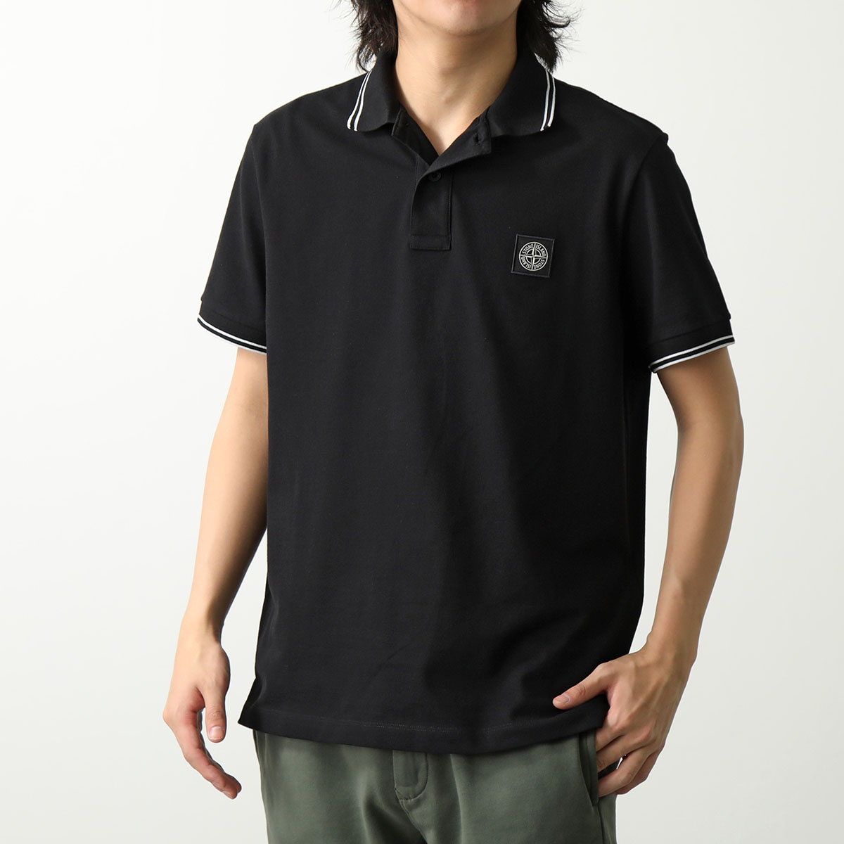 STONE ISLAND ストーンアイランド ポロシャツ 80152SC18 メンズ 半袖  ロゴパ...