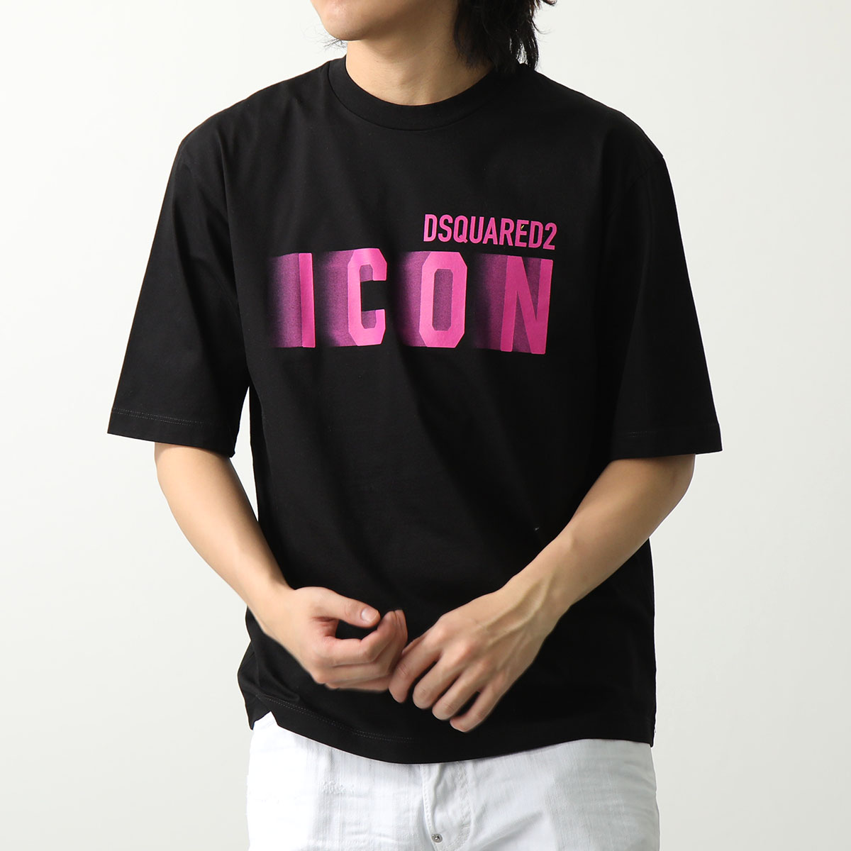 DSQUARED2 ディースクエアード Tシャツ ICON BLUR LOOSE FIT TEE 