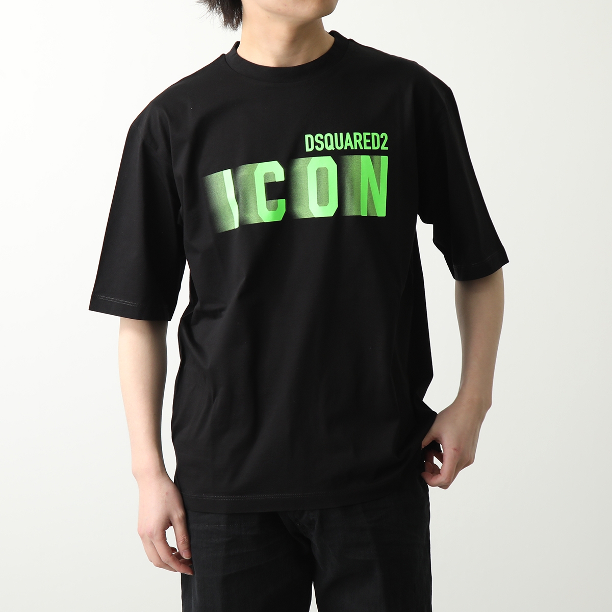DSQUARED2 Tシャツ ICON BLUR LOOSE FIT TEE S79GC0081 S...