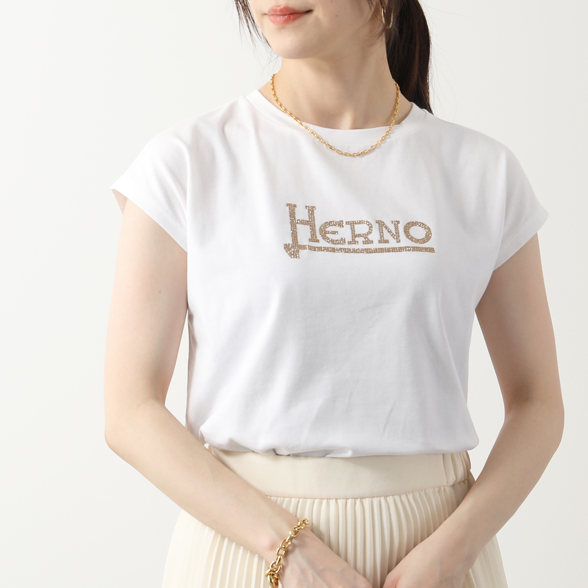 HERNO ヘルノ Tシャツ INTERLOCK JERSEY JG000211D 52009 レデ...