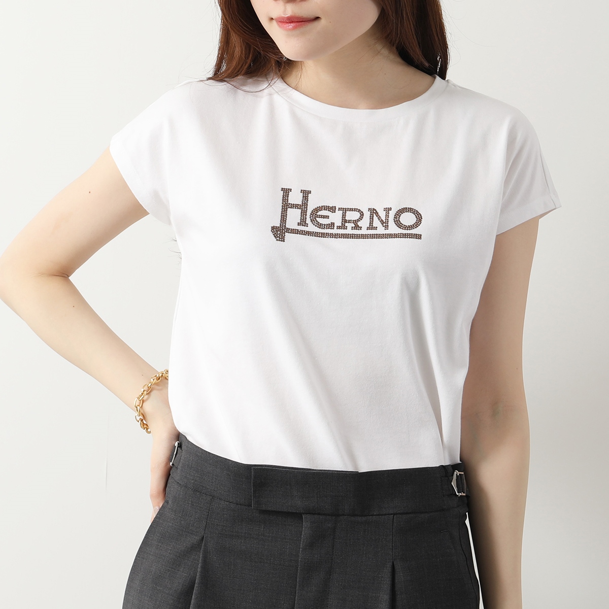 HERNO ヘルノ Tシャツ INTERLOCK JERSEY JG000211D 52009 レデ...