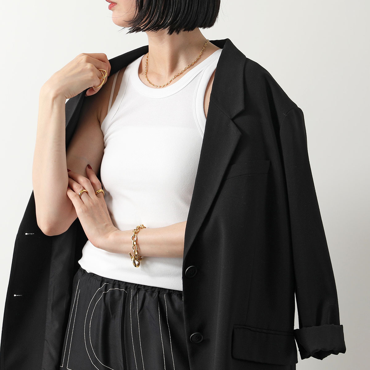 TOTEME Toteme トーテム タンクトップ CURVED RIB TANK 211 437