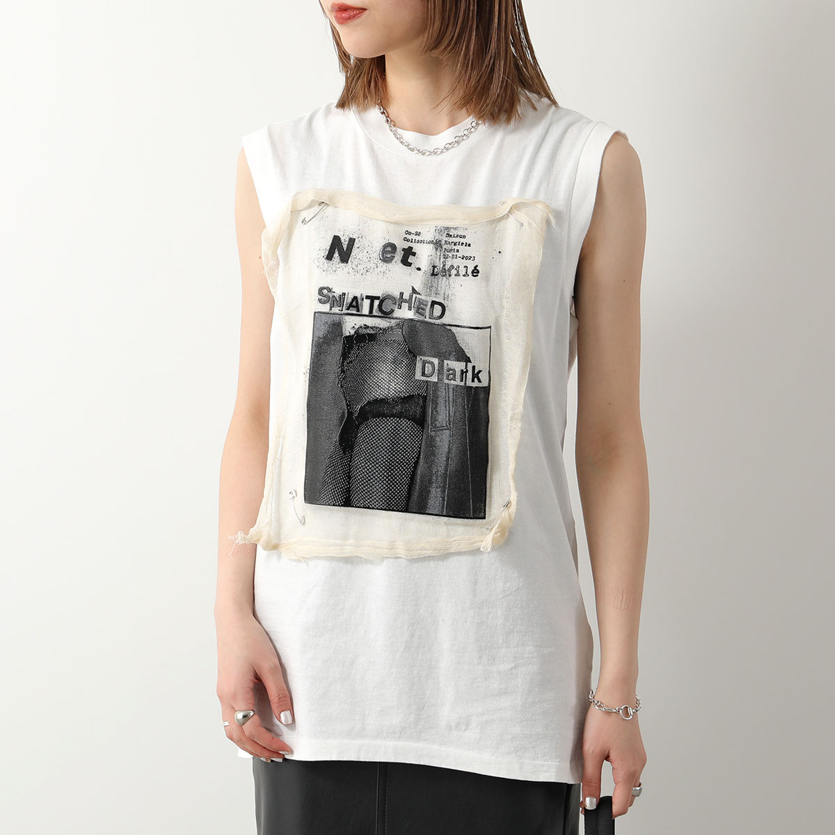 MAISON MARGIELA メゾンマルジェラ 1 10 Tシャツ S51GC0527 S24575 レディース ノースリーブ カットソー コットン  クルーネック 961 : 360401470 : インポートセレクトmusee - 通販 - Yahoo!ショッピング