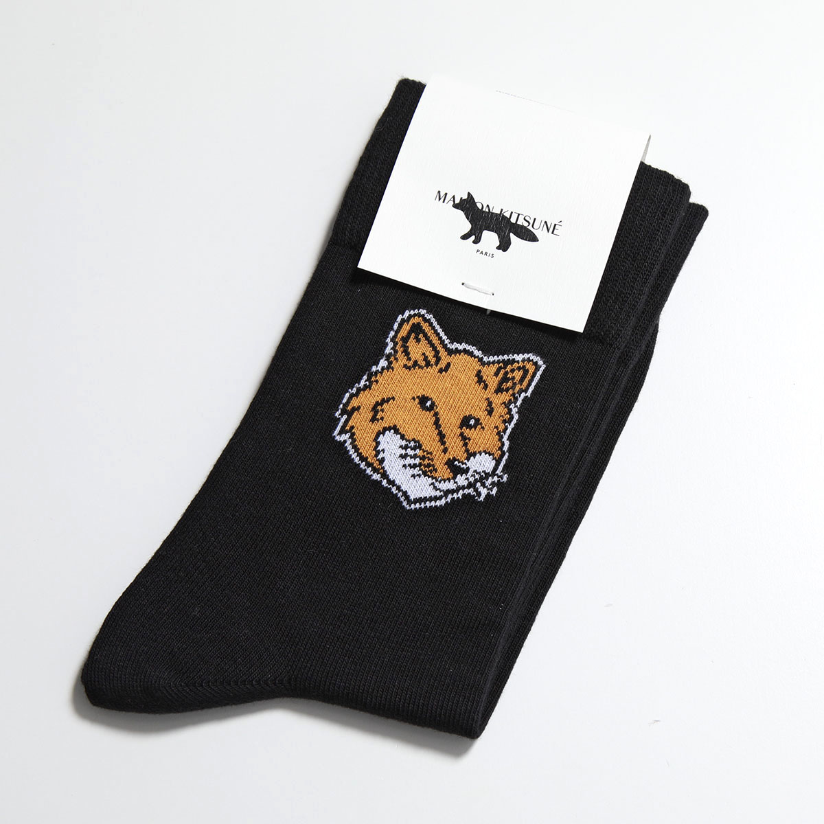 MAISON KITSUNE メゾンキツネ ソックス FOX HEAD SOCKS フォックス ヘッ...