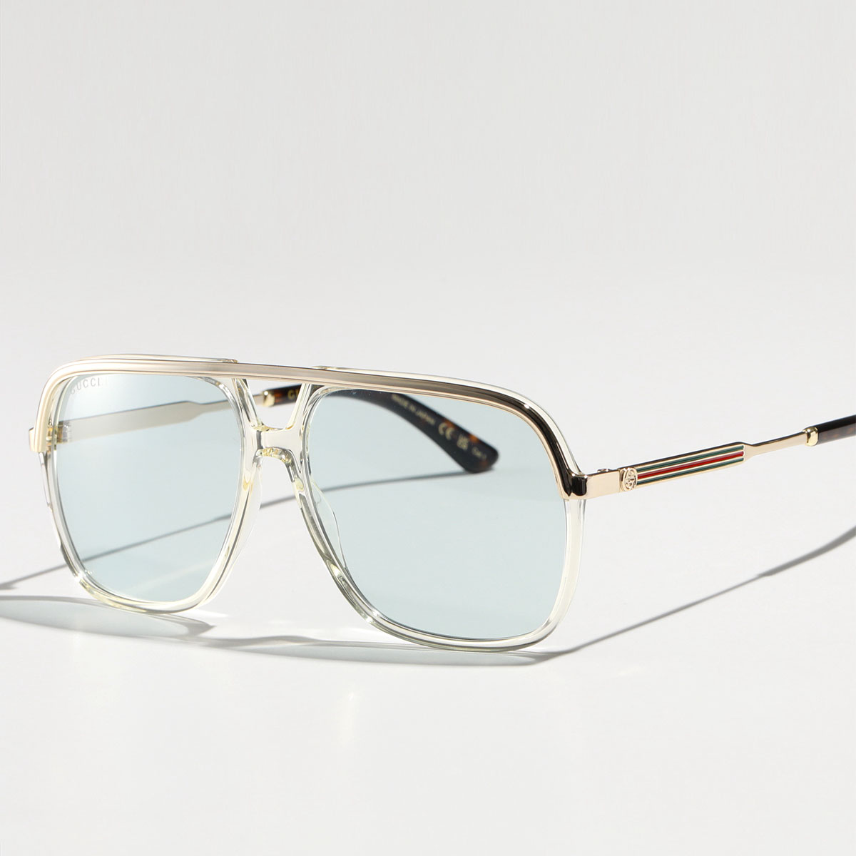 GUCCI グッチ サングラス GG0200S メンズ ティアドロップ型 メガネ 眼鏡 GGロゴ ア...