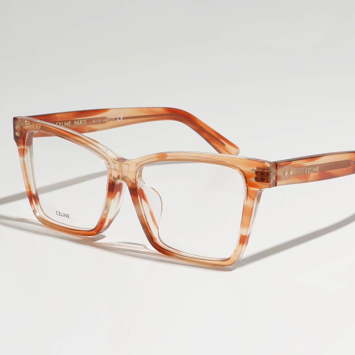 CELINE セリーヌ メガネ CL50023F レディース スクエア型 ウェリントン型 眼鏡 めがね 伊達メガネ ロゴ アイウェア 056｜s-musee｜02