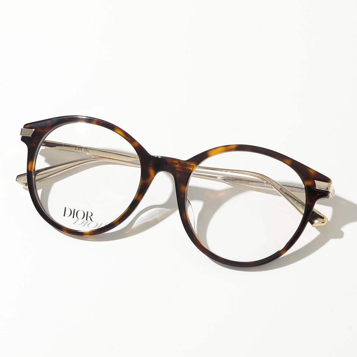 Dior ディオール メガネ CD50040I レディース ボストン型 めがね 眼鏡 ロゴ アイウェ...