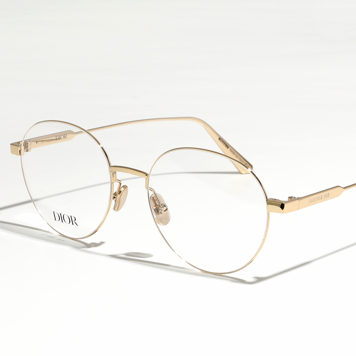 Dior ディオール メガネ CD50034U レディース ボストン型 めがね 眼鏡 ロゴ アイウェ...