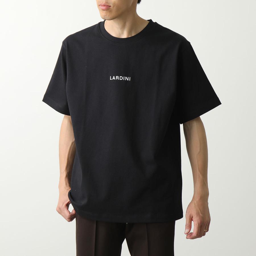 LARDINI ラルディーニ Tシャツ EQLTMC70 EQ62080 メンズ ブートニエール付き 半袖 カットソー クルーネック ロゴ コットン カラー2色｜s-musee｜03