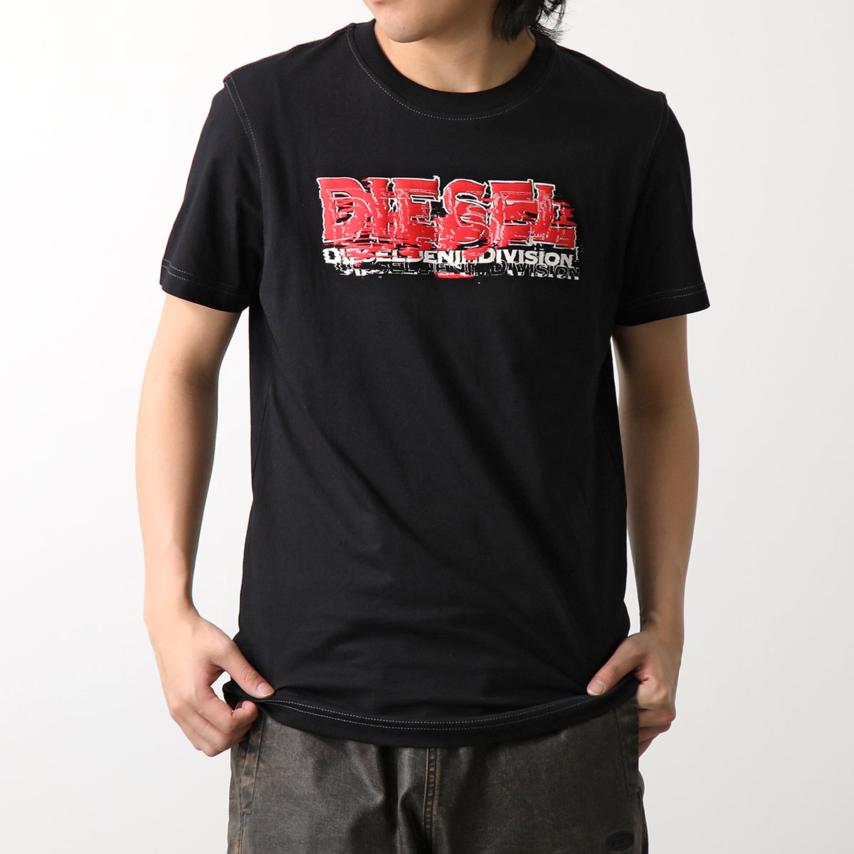 DIESEL ディーゼル Tシャツ T-Diegor-K70 A12498 0GRAI メンズ 半袖...