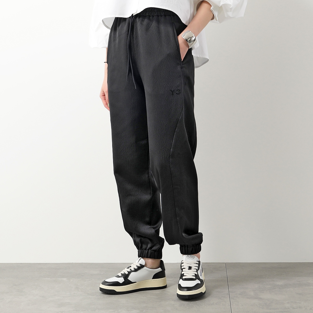 Y-3 ワイスリー パンツ TCH SEER CUF PN IR7102 レディース サテン シアサ...